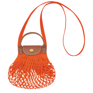 Longchamp Le Pliage Filet XS Canvas Women's Crossbody Bags Orange | 076-EWQAUC