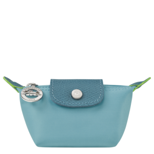 Longchamp Le Pliage Green Canvas, Recycled canvas Men's Coin Purses Blue | 104-SMHAWD