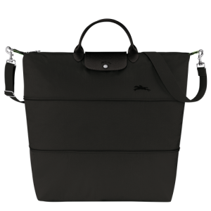 Longchamp Le Pliage Green Canvas, Recycled canvas Women's Travel Bags Black | 578-UEIPJR