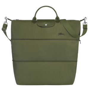 Longchamp Le Pliage Green Canvas, Recycled canvas Men's Travel Bags Green | 614-VZUAFE