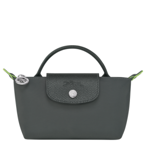 Longchamp Le Pliage Green Canvas, Recycled canvas Women's Pouches Grey | 628-VLRCDW