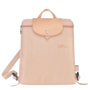 Longchamp Le Pliage Green Canvas, Recycled canvas Men's Backpacks Pink | 637-QZTRVI