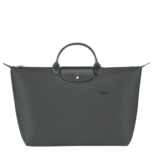 Longchamp Le Pliage Green L Canvas, Recycled canvas Women's Travel Bags Grey | 086-LCFMUN