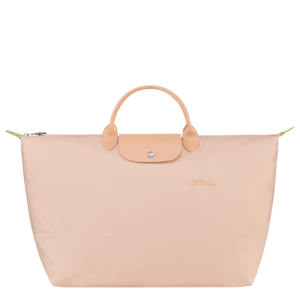 Longchamp Le Pliage Green L Canvas, Recycled canvas Women's Travel Bags Pink | 719-MKPUBY