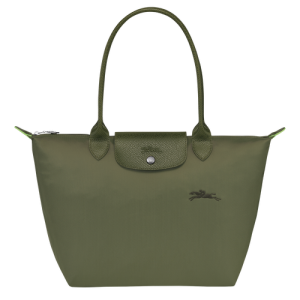 Longchamp Le Pliage Green S Canvas, Recycled canvas Women's Shoulder Bags Green | 031-WKRCYV