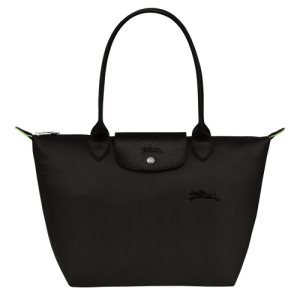 Longchamp Le Pliage Green S Canvas, Recycled canvas Women's Shoulder Bags Black | 042-OFRVTL