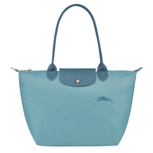 Longchamp Le Pliage Green S Canvas, Recycled canvas Women's Shoulder Bags Blue | 761-VIBTCZ