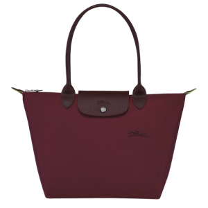 Longchamp Le Pliage Green S Canvas, Recycled canvas Women's Shoulder Bags Red | 846-VQCWYU