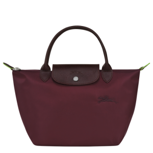 Longchamp Le Pliage Green S Canvas, Recycled canvas Women's Top-handle Bags Red | 948-BLASEU