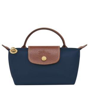 Longchamp Le Pliage Original Canvas, Recycled canvas Women's Pouches Blue | 265-PVECAY