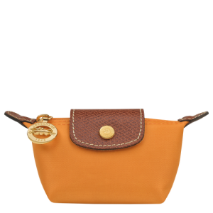 Longchamp Le Pliage Original Canvas, Recycled canvas Women's Coin Purses Orange | 289-GFEBDC