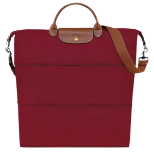 Longchamp Le Pliage Original Canvas, Recycled canvas Women's Travel Bags Red | 361-AKPOLZ