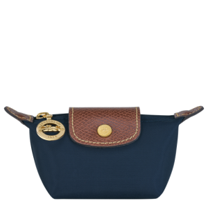 Longchamp Le Pliage Original Canvas, Recycled canvas Women's Coin Purses Blue | 407-YMWLCR