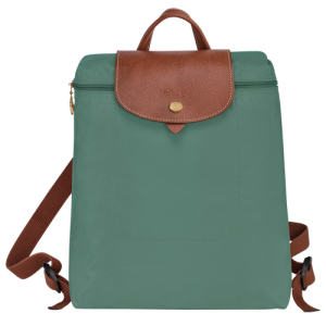 Longchamp Le Pliage Original Canvas, Recycled canvas Men's Backpacks Green | 469-UQOJEA