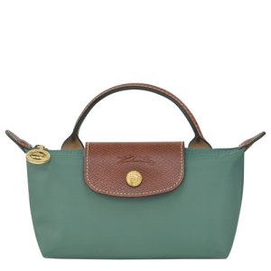 Longchamp Le Pliage Original Canvas, Recycled canvas Women's Pouches Green | 562-KULFSM