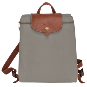 Longchamp Le Pliage Original Canvas, Recycled canvas Women's Backpacks Grey | 596-RNOSYA