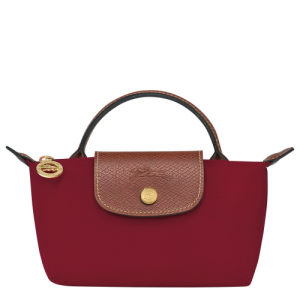 Longchamp Le Pliage Original Canvas, Recycled canvas Women's Pouches Red | 635-NVBYIK