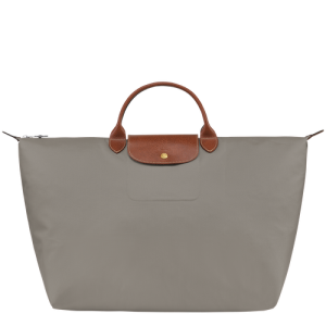 Longchamp Le Pliage Original L Canvas, Recycled canvas Women's Travel Bags Grey | 291-AMNZSP