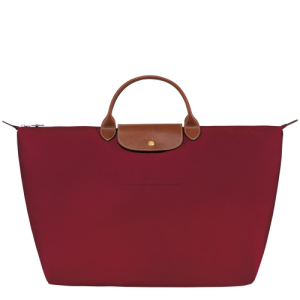 Longchamp Le Pliage Original L Canvas, Recycled canvas Women's Travel Bags Red | 574-XWAQZT