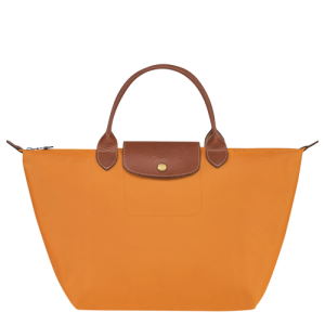 Longchamp Le Pliage Original M Canvas, Recycled canvas Women's Top-handle Bags Orange | 410-GWCROF