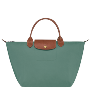 Longchamp Le Pliage Original M Canvas, Recycled canvas Women's Top-handle Bags Green | 983-FXNBHC