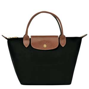 Longchamp Le Pliage Original S Canvas, Recycled canvas Women's Top-handle Bags Black | 751-UEXZQN