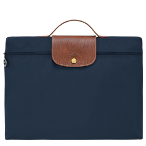 Longchamp Le Pliage Original S Canvas, Recycled canvas Women's Briefcase Blue | 826-ZPCWKV