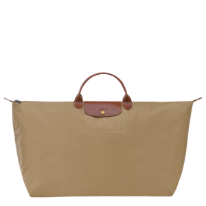 Longchamp Le Pliage Original XL Canvas, Recycled canvas Men's Travel Bags Beige | 194-GHUMXD