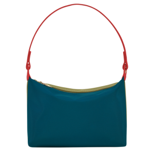 Longchamp Le Pliage Re-Play Canvas Women's Shoulder Bags Blue | 859-UHFLCS