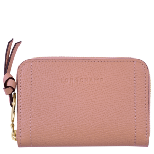 Longchamp Mailbox Leather Women's Coin Purses Pink | 247-OPCXDJ