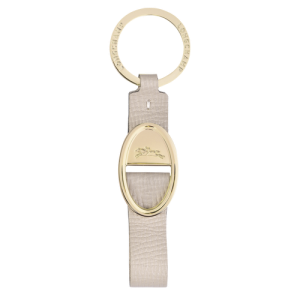 Longchamp Mailbox Leather Women's Key Rings Beige | 865-JIVPLT