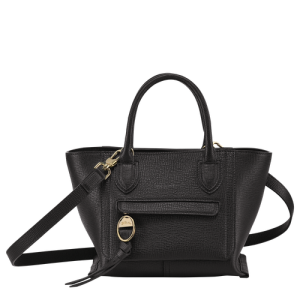 Longchamp Mailbox S Leather Women's Mini Bag Black | 825-KAFGWM