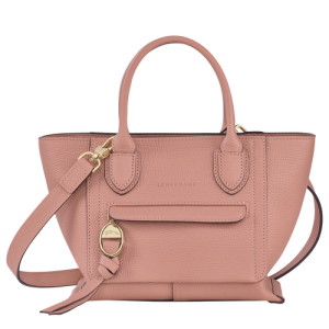 Longchamp Mailbox S Leather Women's Top-handle Bags Pink | 108-VIKGAR