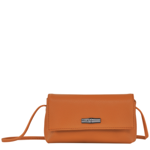 Longchamp Roseau Essential Leather Women's Pouches Orange | 709-KBLJYN