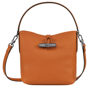 Longchamp Roseau Essential S Leather Women's Crossbody Bags Orange | 416-JGVRYP