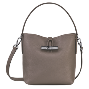 Longchamp Roseau Essential S Leather Women's Crossbody Bags Grey | 648-AKVSOB