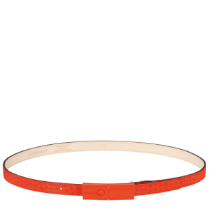 Longchamp Roseau Leather Women's Belts Orange | 892-SBJRYA