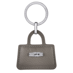 Longchamp Roseau Leather Women's Key Rings Grey | 759-FADUCW