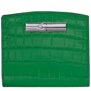 Longchamp Roseau Leather Women's Wallets Green | 036-NPRTFD