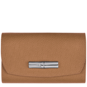 Longchamp Roseau Leather Women's Wallets Beige | 186-UGOQZR