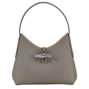 Longchamp Roseau XS Leather Women's Shoulder Bags Grey | 194-LEMSVX