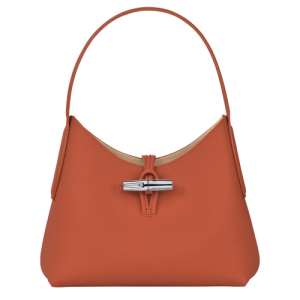 Longchamp Roseau XS Leather Women's Shoulder Bags Orange | 358-YOJUMX