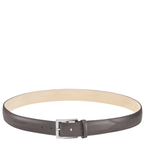 Longchamp Végétal Leather Men's Belts Grey | 409-NKOTSI