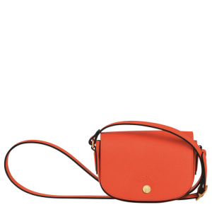 Longchamp épure Leather Women's Crossbody Bags Orange | 126-SMTEQJ