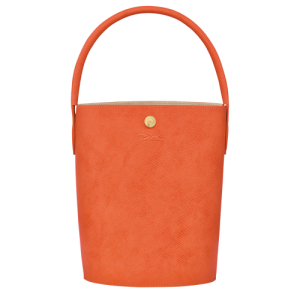 Longchamp épure Leather Women's Top-handle Bags Orange | 829-TGZMCR